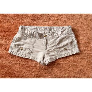 American Eagle Shorts Size 6 Beige Linen Cotton Casual Summer